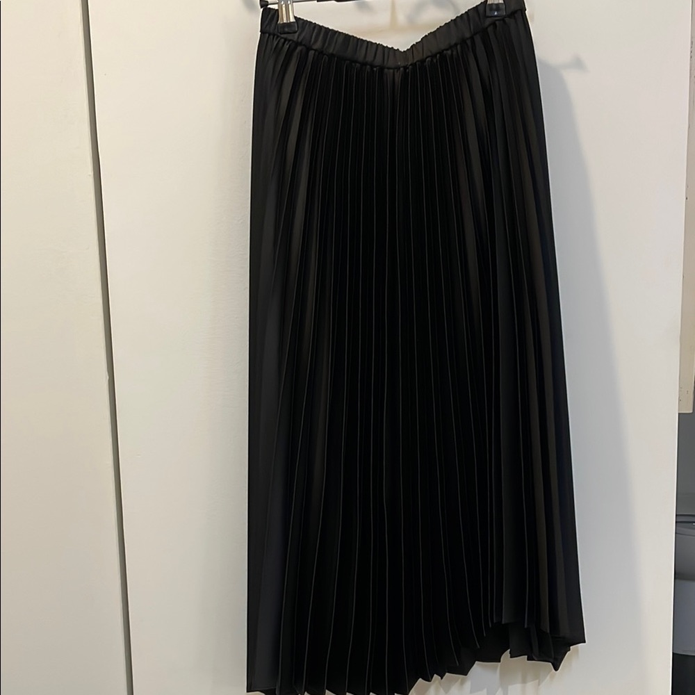 Elegant Black Pleated Skirt
